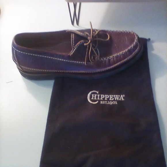 Chippewa Boots Bison Two Eye Tie slip on - Picture 6 of 7